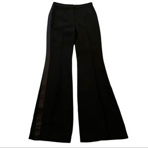 Michael Kors COLLECTION Black Tuxedo Striped Trousers 2 NEW